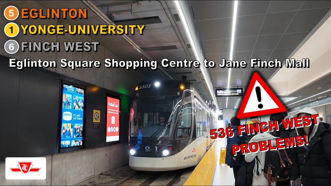 TTC POV Ride: Eglinton Square Shopping Centre to Jane Finch Mall Via Cedarvale Station
