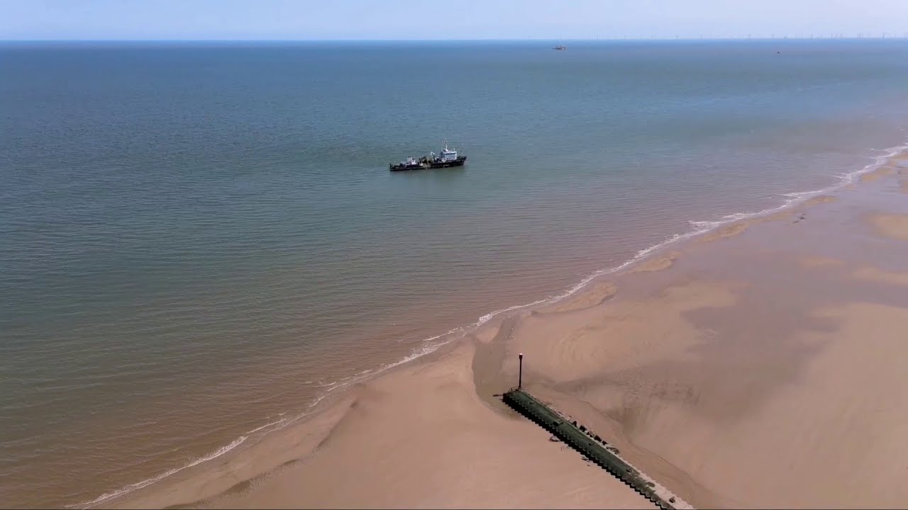 Lincolnshire coast near Skegness By DJI Mavic air 2