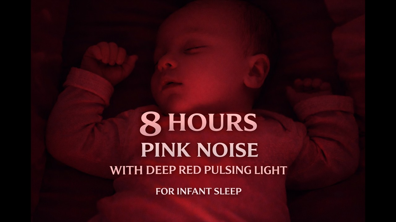 Pink Noise for Babies | Deep Sleep Red Screen