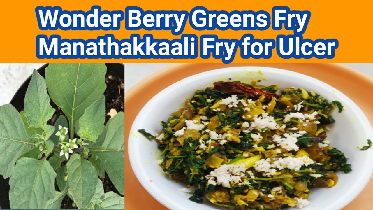 WonderBerry or black Nightshade Greens Fry for Ulsar #Manathakkali greens fry#Priyadascookingchannel
