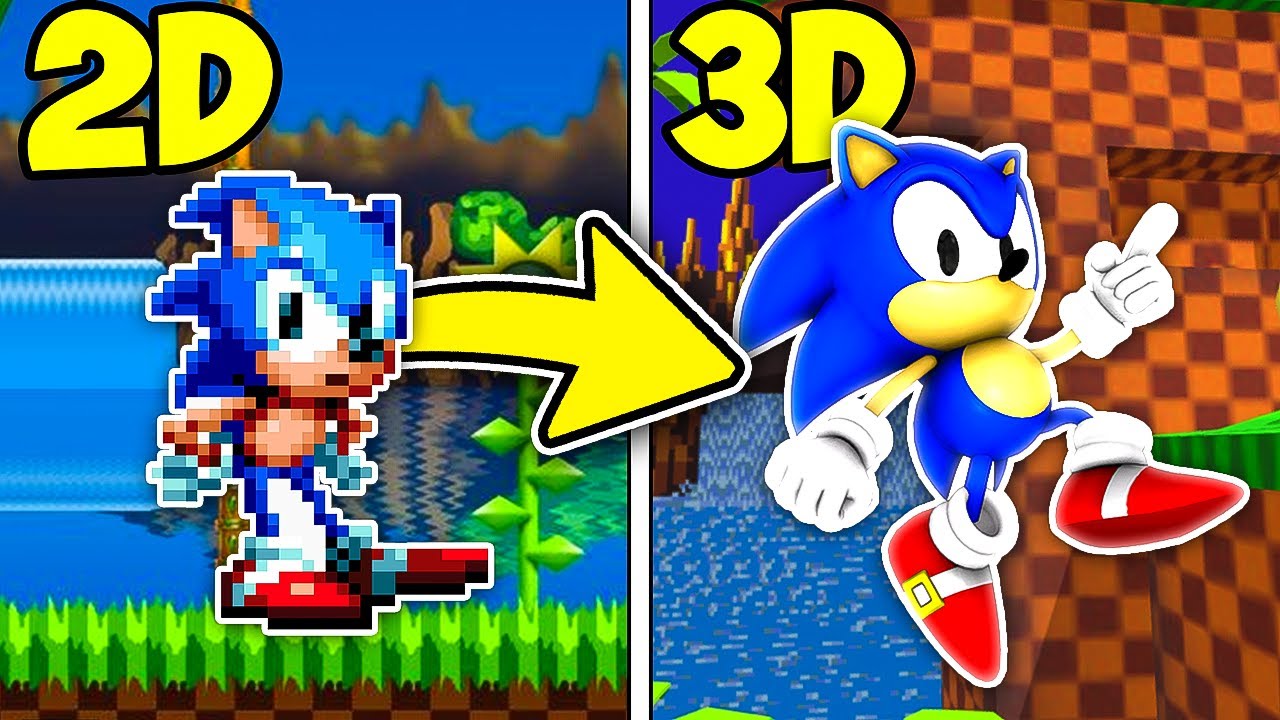 Hice Sonic The Hedgehog Pero En 3D