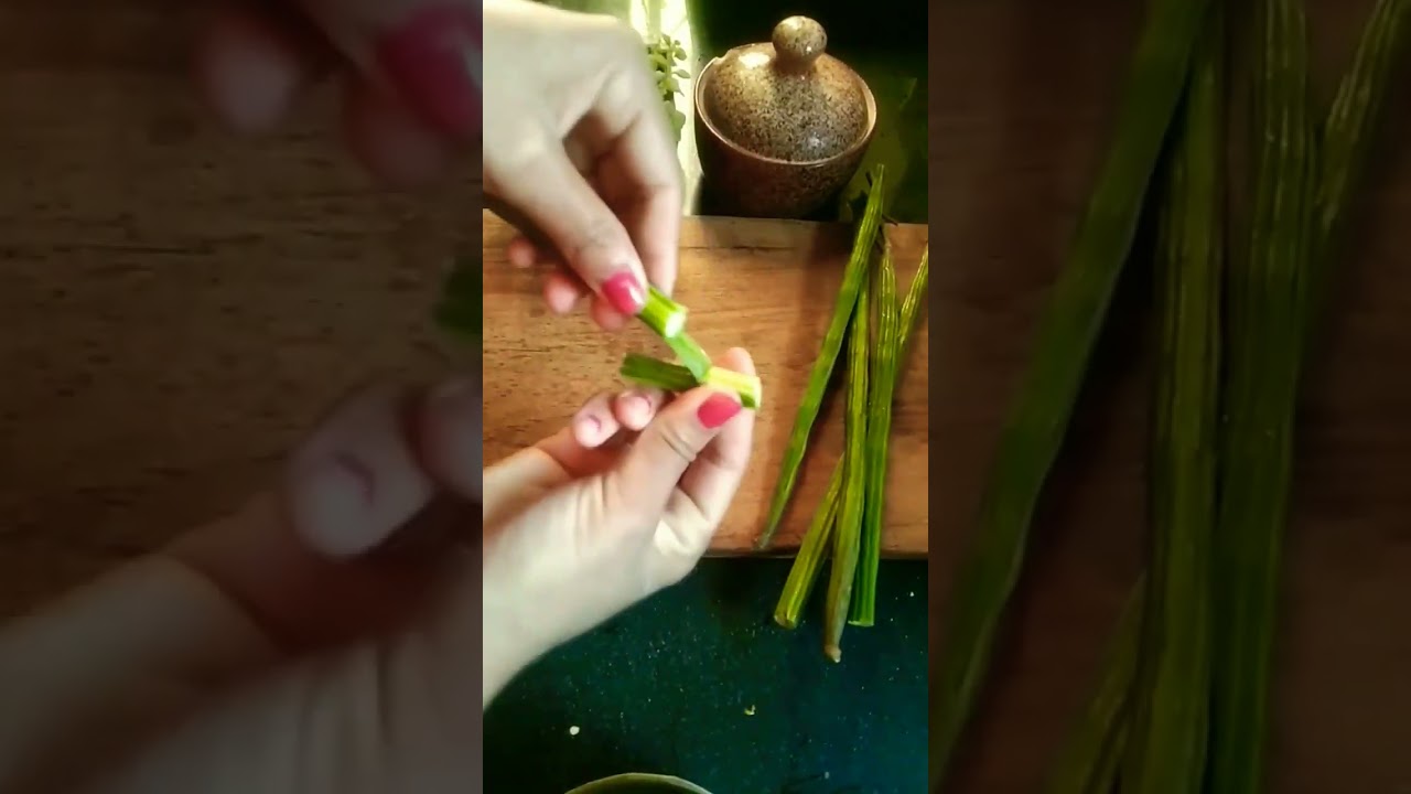 easy way to peel drumstick#shorts