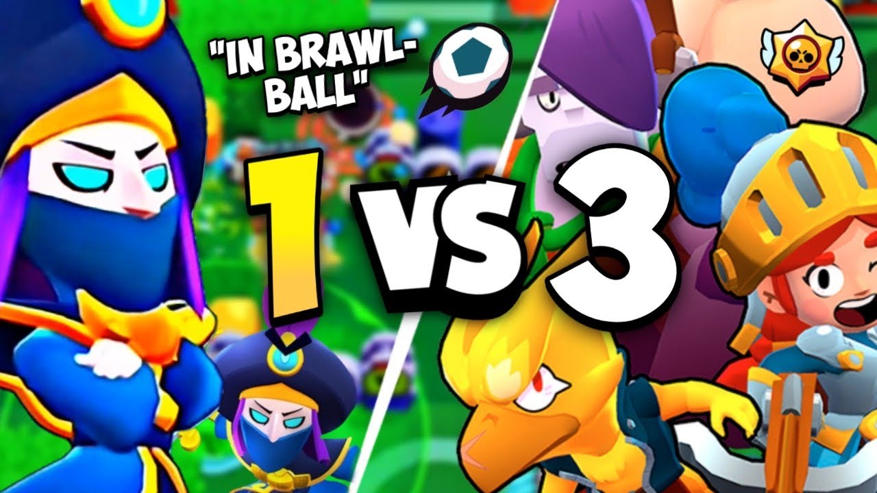 Mortis 1vs3 In Brawl Ball #1