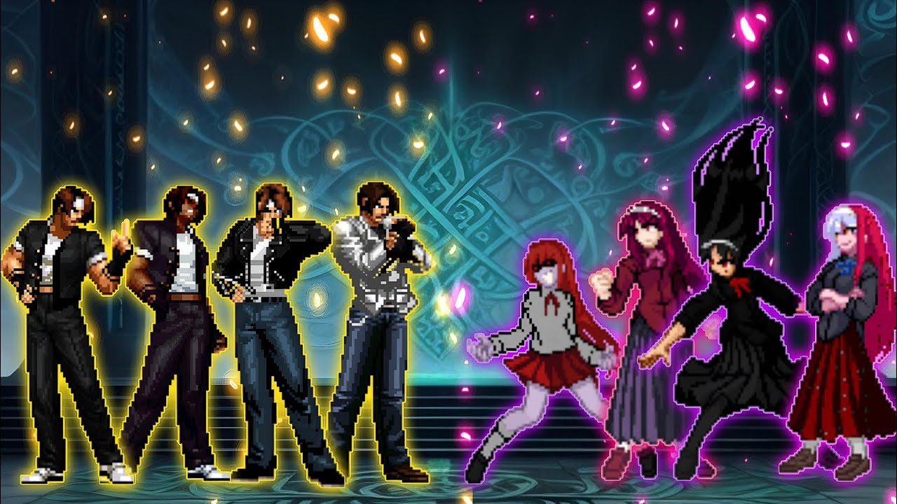 [KOF Mugen] Kyo Team VS. Akiha Team