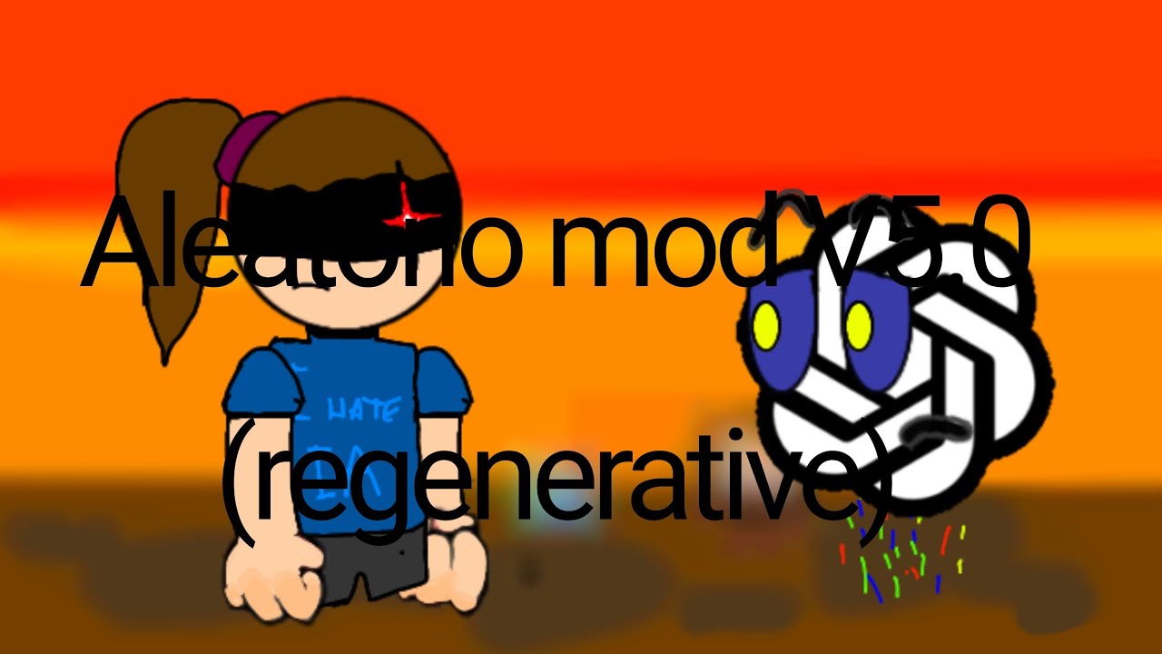 V5.0 fnf psych engine mod: (aleatório) musica: (regenerative)