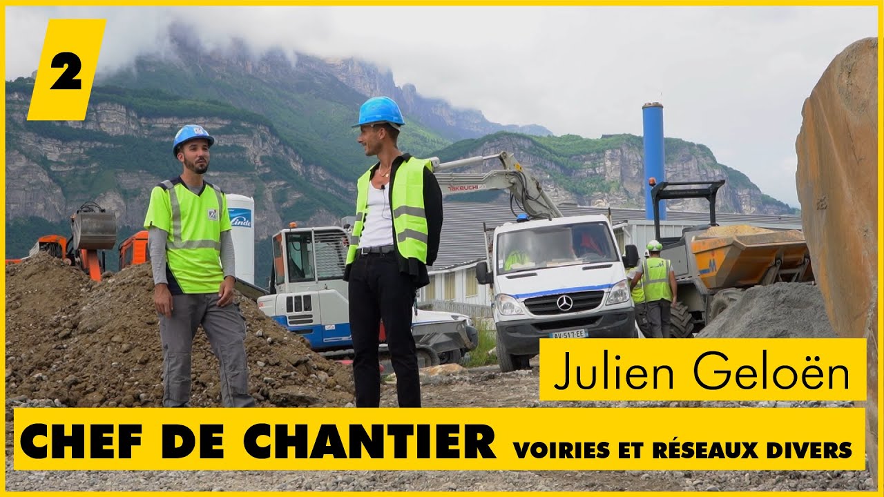 Le métier de chef de chantier VRD !  Les rencontres de Julien Geloën #2 avec Timothy !