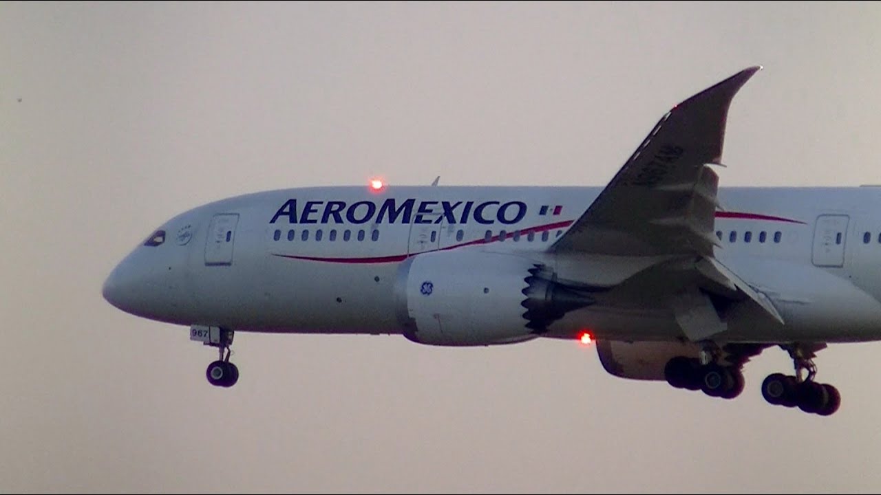 ✈Aeromexico B787 N967AM landing @Narita Airport rwy34L（成田空港・メキシコ航空）