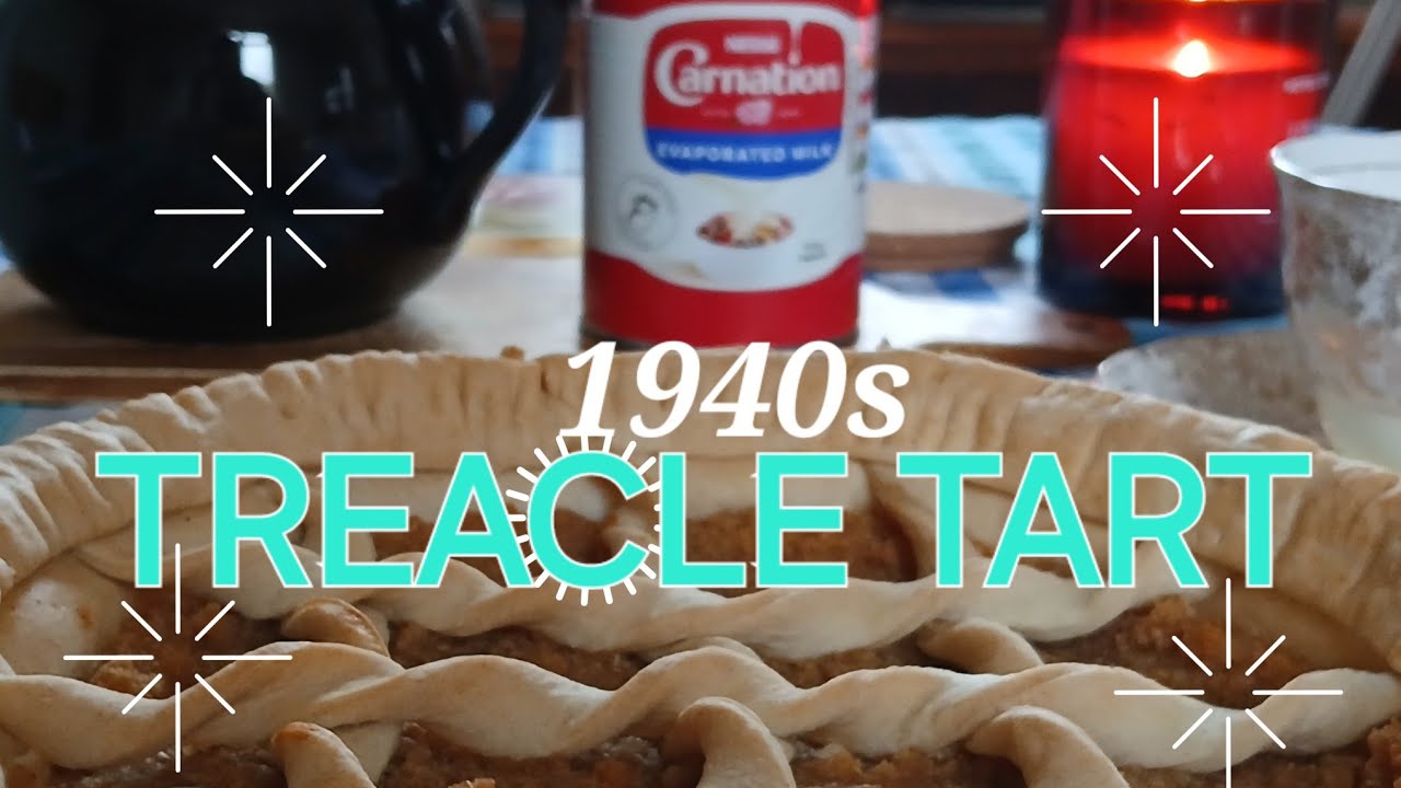 WW2 TREACLE TART UK RATION DIET (vegan version possible)