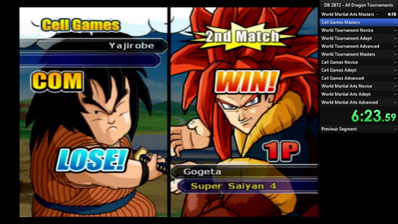 DBZBT2 All Dragon Tournaments 41 Minutes 6 Seconds