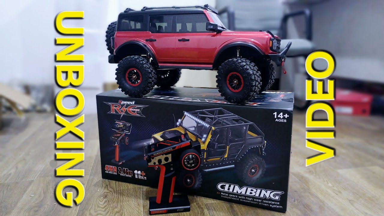 Detailed Unboxing WLTOYS 104020 Rc Car 1:10 Bronco Replica Model Off-Road