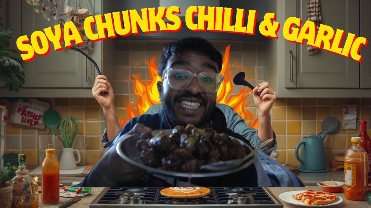 Day 6 | Cooking Soya Chunks Chilli Garlic 🌶️ | High Protein Veg Meal | Daily Vlog  | Fit With Aman