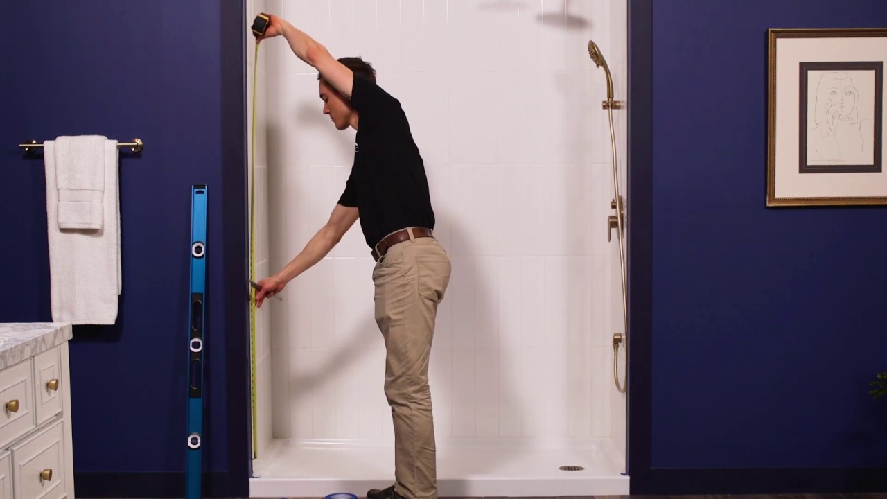 How to Measure a Shower Door Opening
