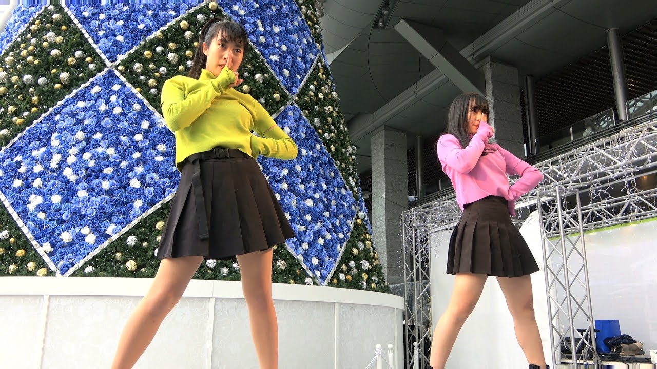 avex artist academy 福岡校 Yu-na Yume K-POP Cover Dance 【クリスマスマーケット in 博多】 2019 12.21