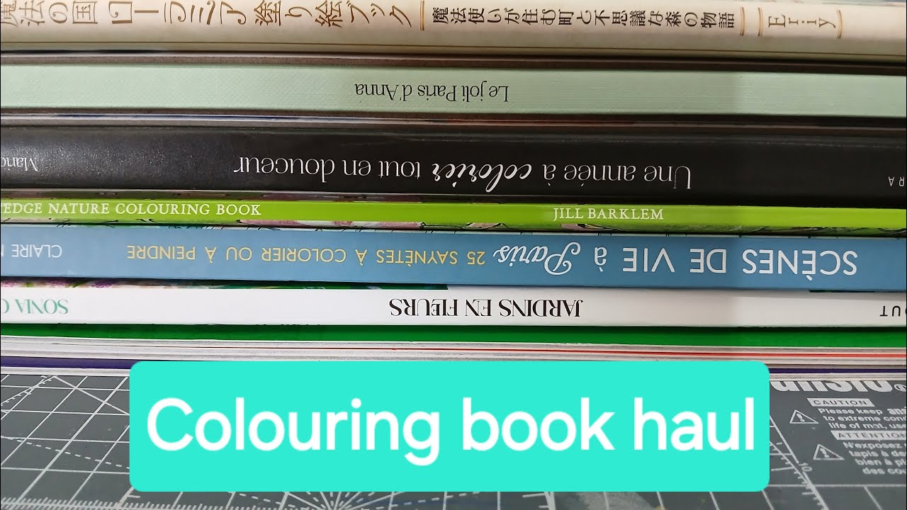 Colouring book haul. 10 new books with full flip throughs!