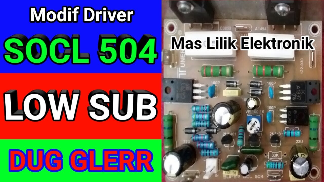 Modif Driver SOCL 504 Low Sub