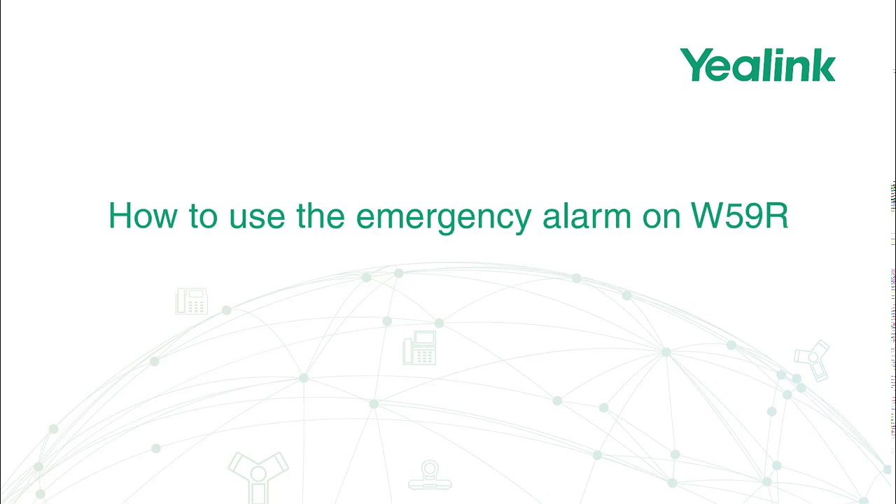 How to use the emergency alarm of W59R