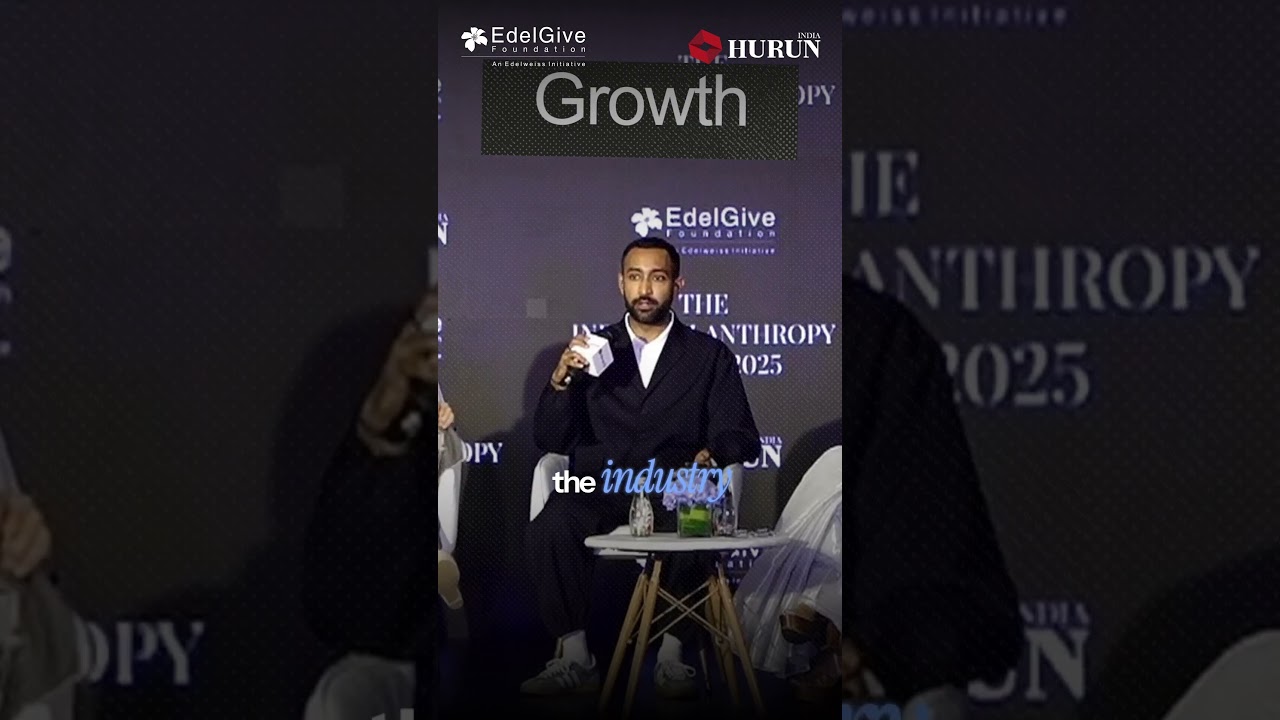 Mr. Anant Ahuja(on the behalf of Harish Ahuja), at the Hurun India Philanthropy Summit 2025