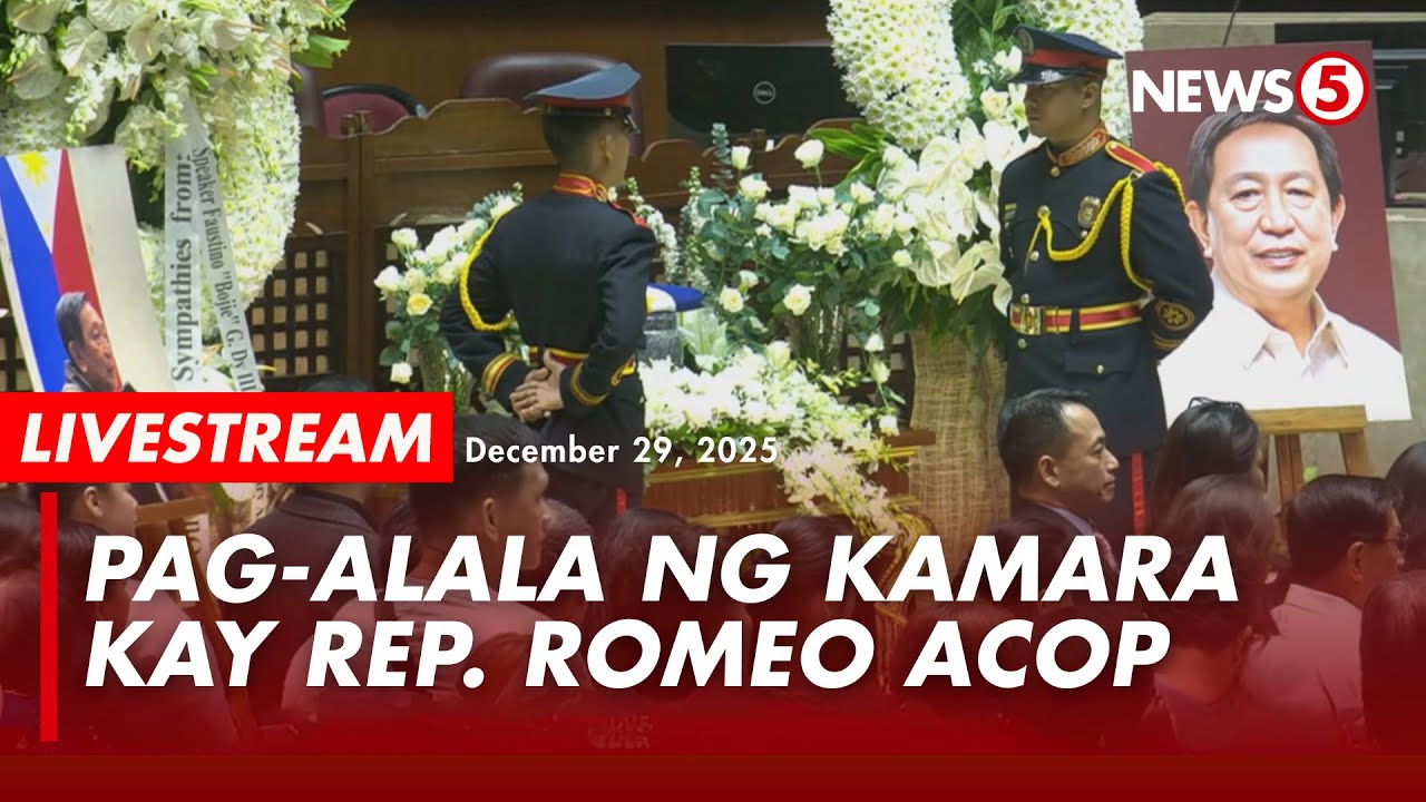 LIVE | House of Representatives holds memorial service for the late Rep. Romeo Acop (Dec. 29, 2025)