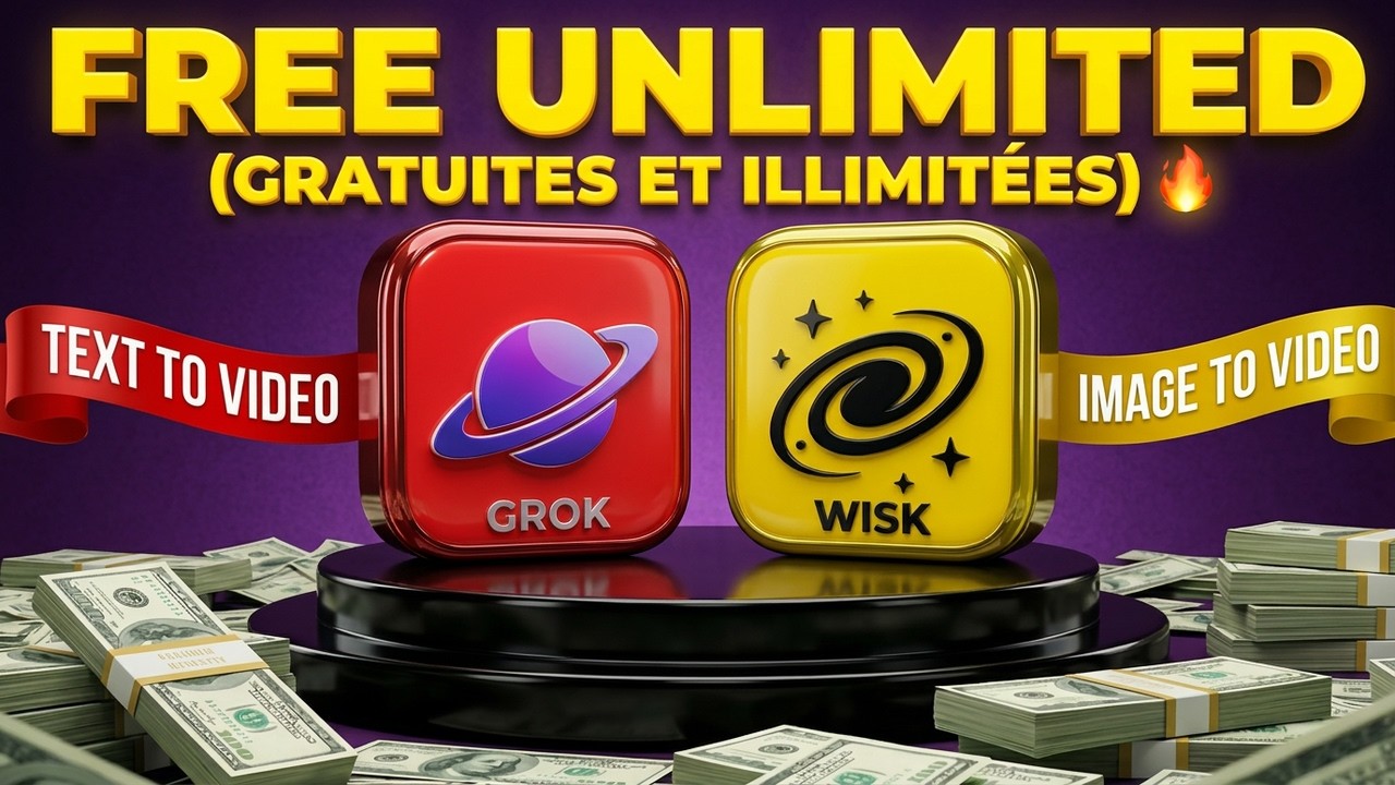 Auto Wisk + Auto Grok donne 100 vidéos par jour