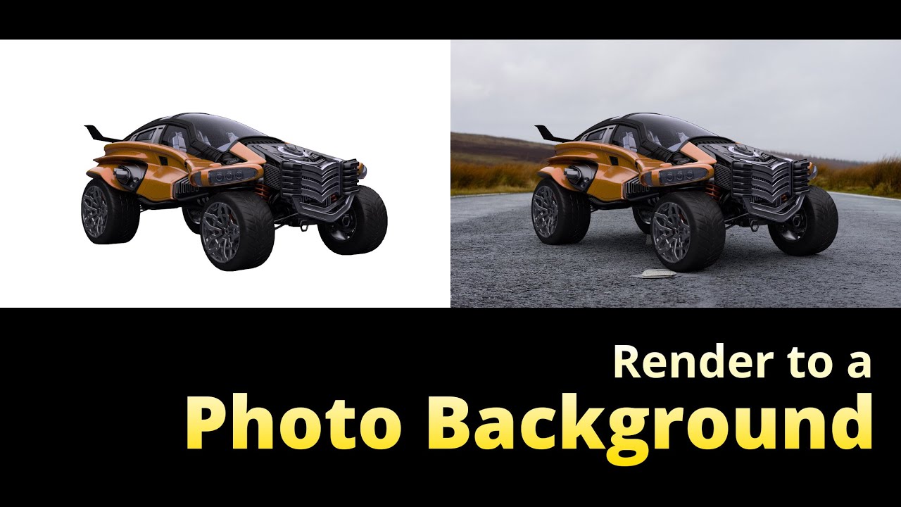 How to Render onto a Photo Background