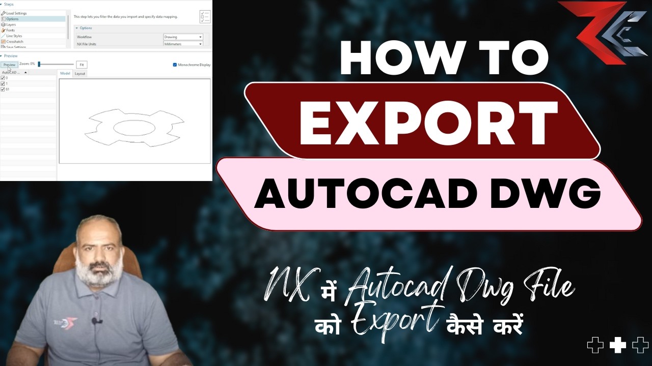 Exporting AutoCAD Dwg Files in NX Made EASY!  #NX में AutoCAD Dwg File को Export कैसे करें