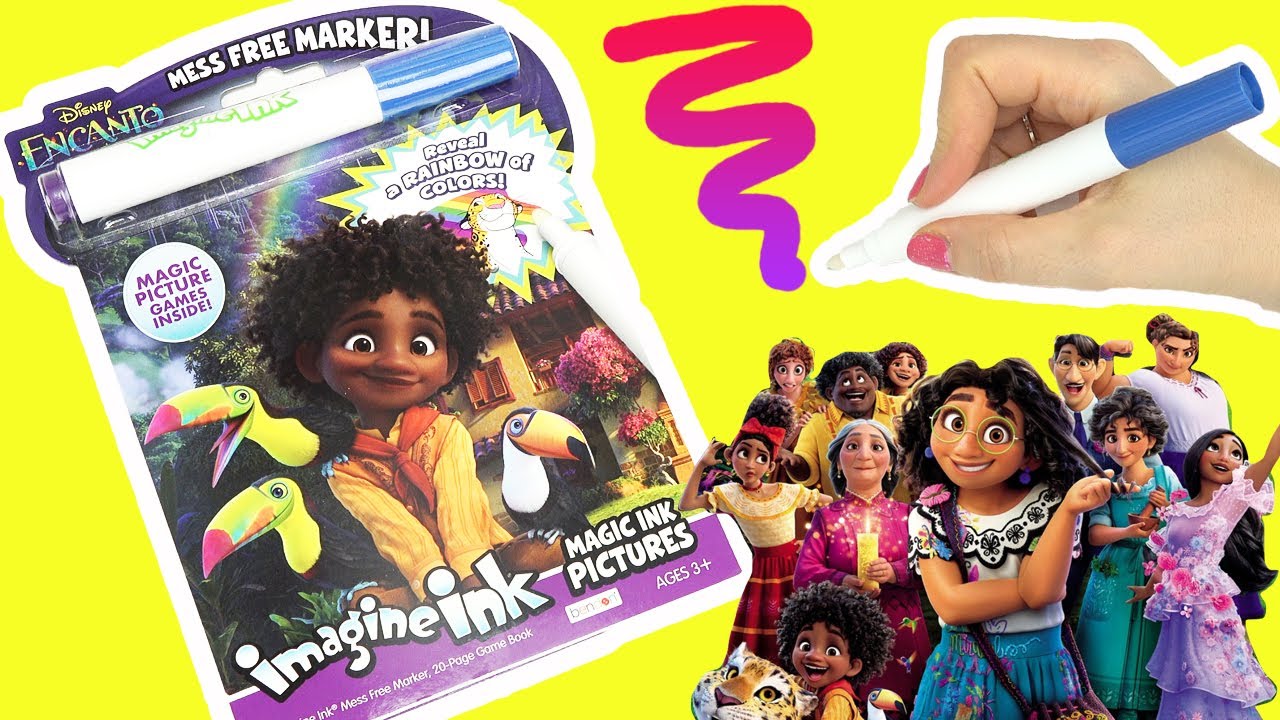 Disney Encanto Imagine Ink Coloring Book with Magic Marker with Antonio
