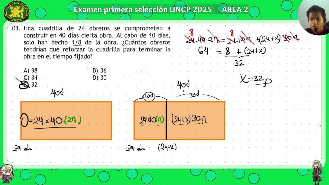 EXAMEN PRIMERA SLECCION UNCP 2025 | AREA 2