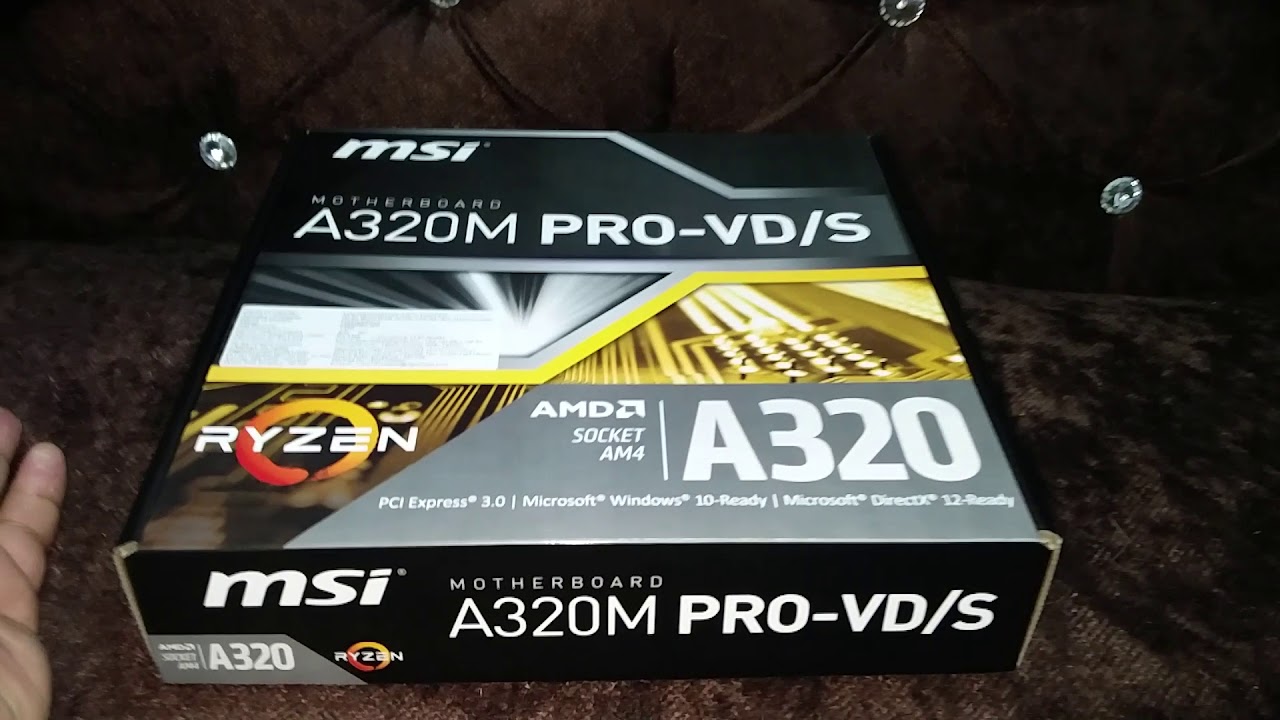 MSI A320M PRO-VD/S MOTHERBOARD INFORMATIONAL VIDEO (9650722798)