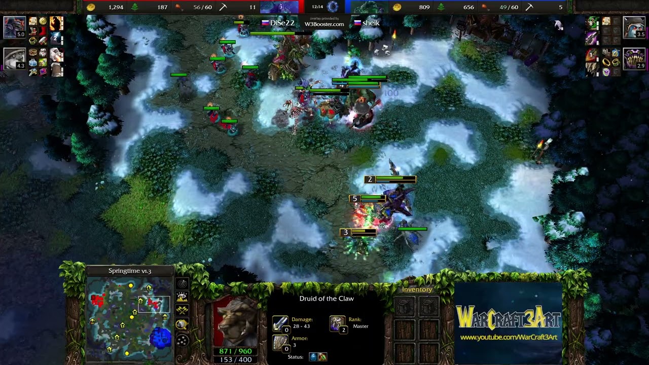 Dise(NE) vs Sheik(UD) - Warcraft 3: Classic - RN8802