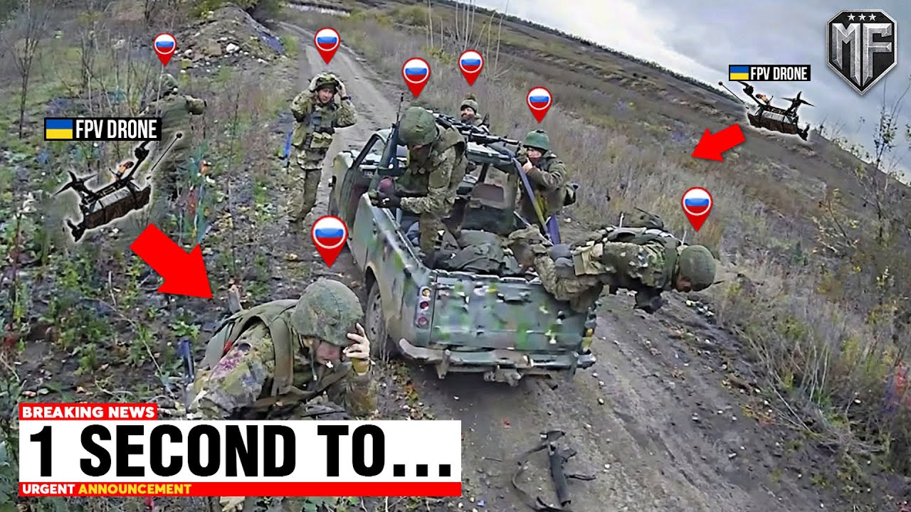 Ukrainian FPV Drones Spotted Russian Infantry - Then THIS Happened...