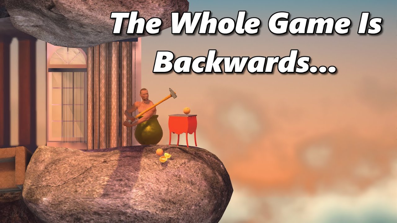 Getting Over It But The Map Is Mirrored - MODDED Getting Over It With Bennett Foddy