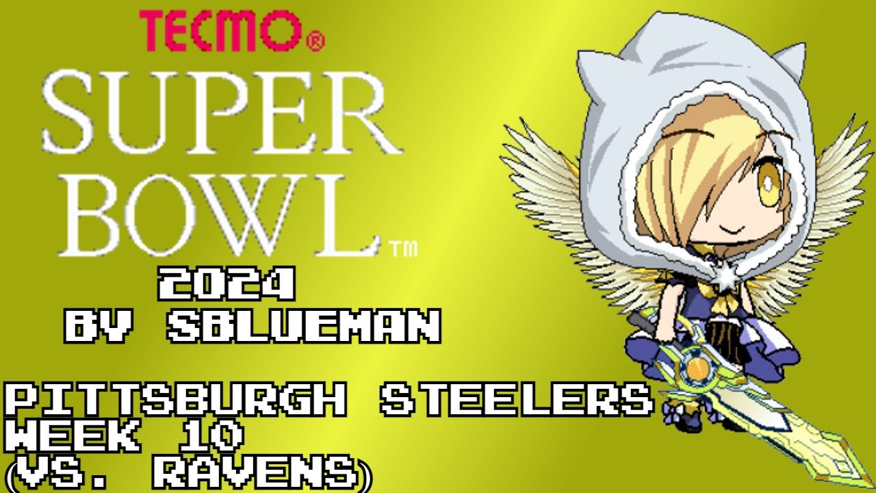 Tecmo Super Bowl 2024 (NES)(SBlueman) - Pittsburgh Steelers - Week 10