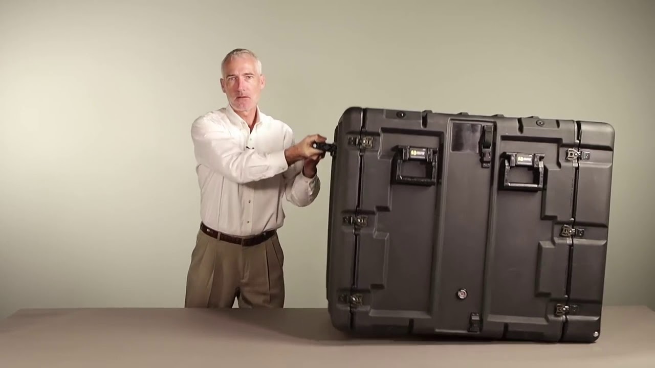 Pelican V-Series Rack Mount Cases, Mobile Military Stackable Hard Cases