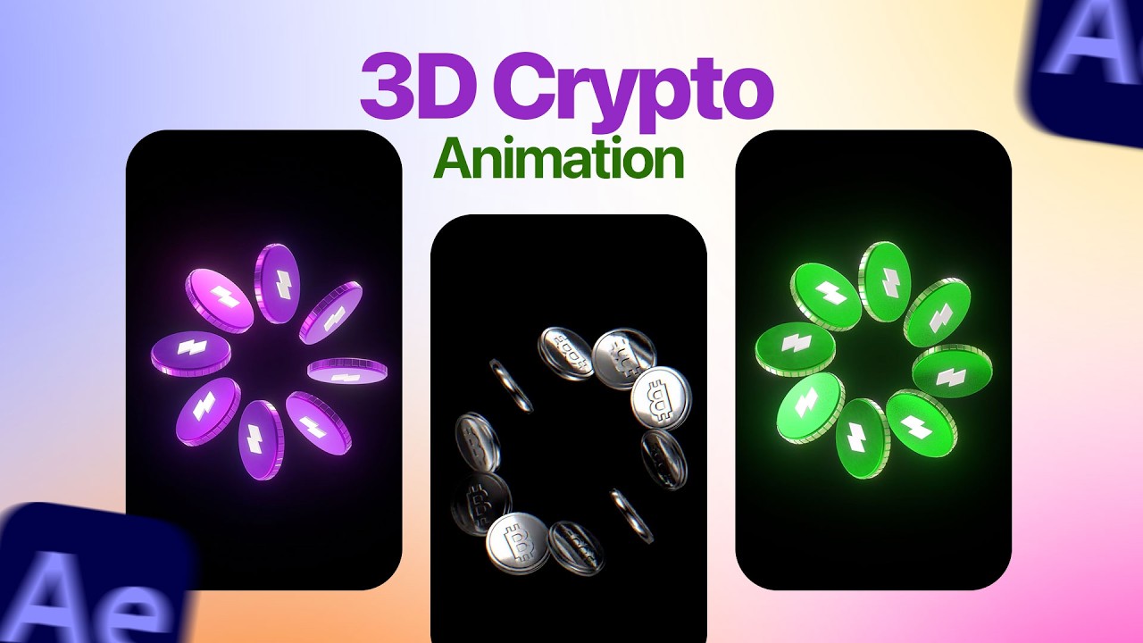 How to Create a Glowing 3D Crypto Coin Animation (After Effects Tutorial) 💰✨