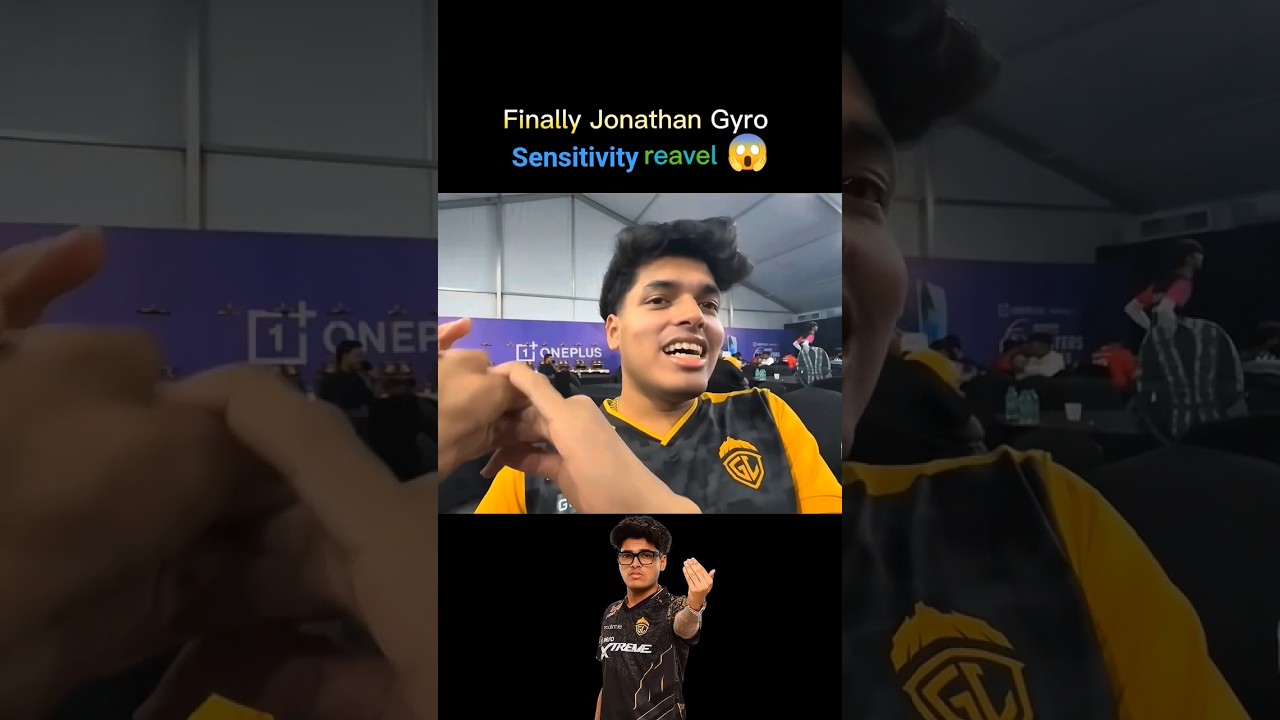 Finally Jonathan Gyro Sensitivity reveal 😱 #jonathan #bgmi #scout #mortal #esports #totalgaming