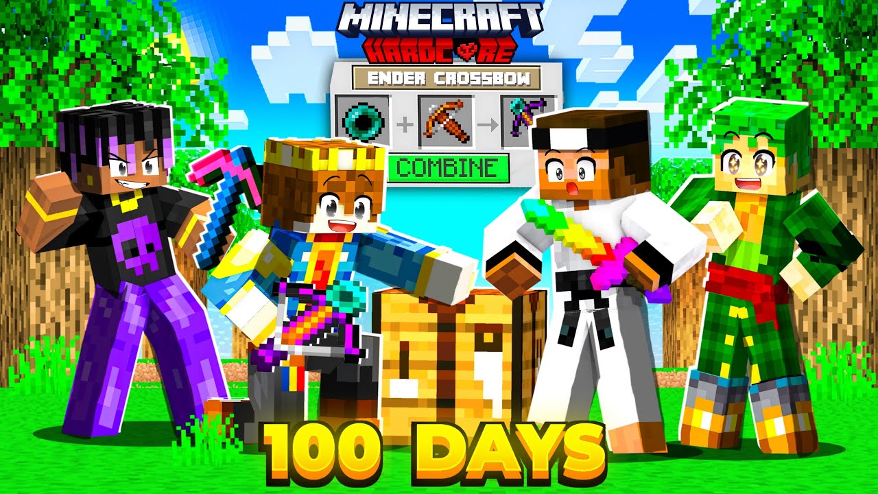 100 Days But YOU CAN COMBINE ANYTHING In Hardcore Minecraft 😰