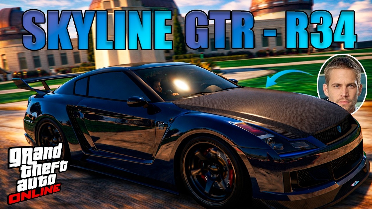 COMO FAZER O SKYLINE GTR R34 DO BRIAN NO GTA ONLINE (VELOZES E FURIOSOS 7)