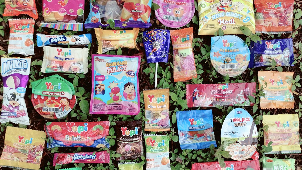 MENEMUKAN BANYAK BANGET JENIS JENIS PERMEN YUPI DI TAMAN!!!! MANTUL,PENCARIAN PERMEN YUPI DI KEBUN !