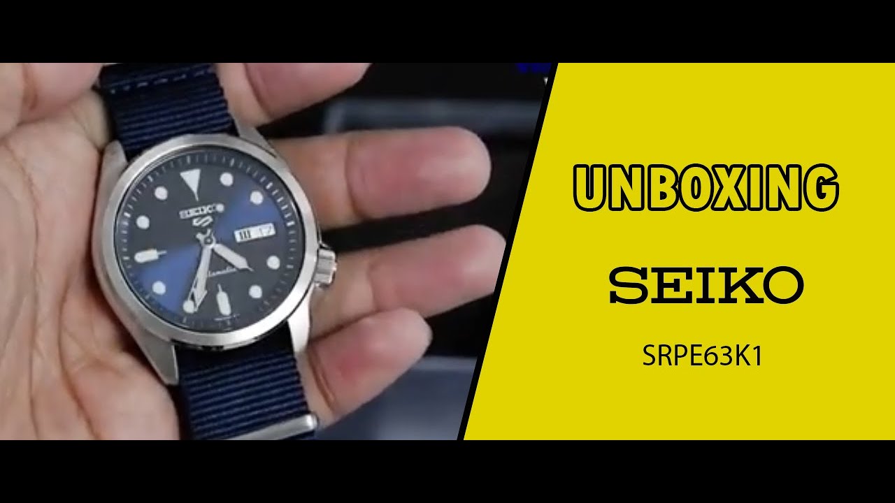 JAM TANGAN SEIKO SRPE63K1 UNBOXING - GROSIRJAMTANGAN.COM