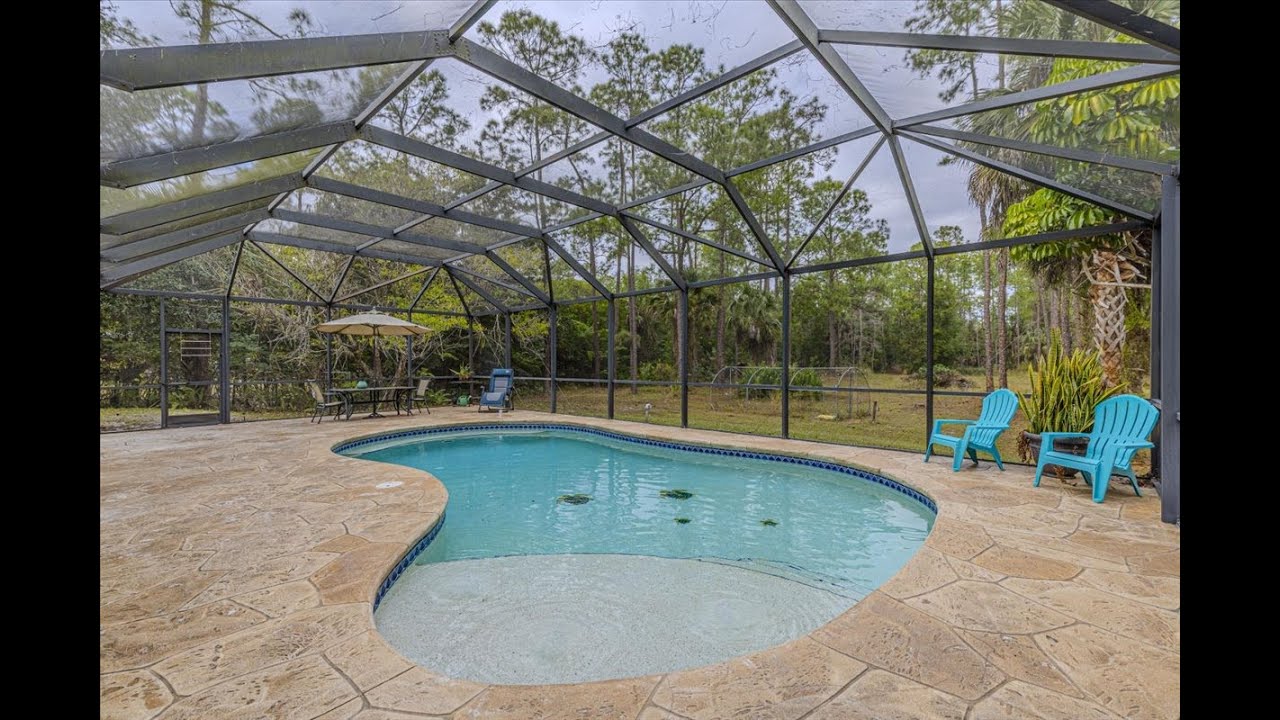 Land Lovers Dream in Naples Florida 2.73 Acres Pool RV Hookup Private Oasis