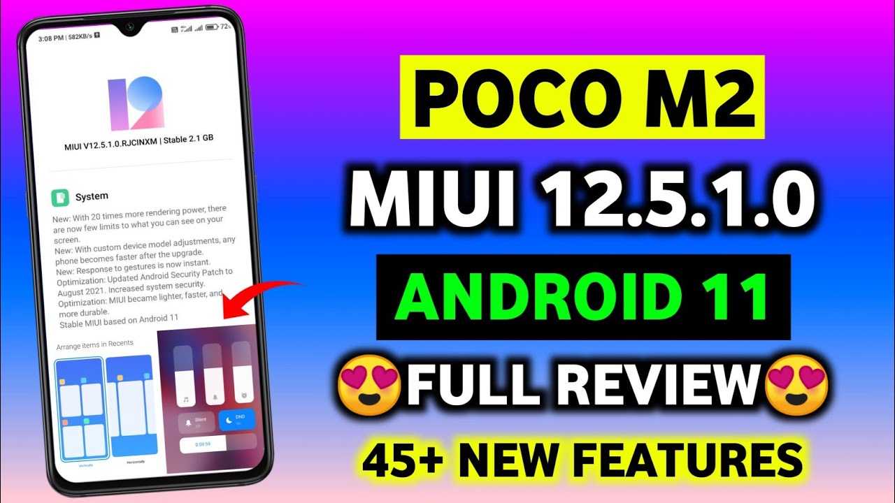 Poco M2 MIUI 12.5.1.0 Android 11 Update Full Review | Poco M2 New Update Features