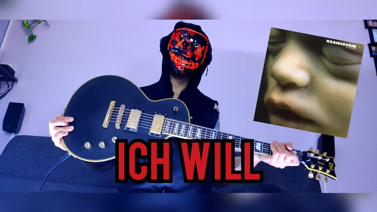 Rammstein - Ich Will - Guitar Cover 4K + TAB