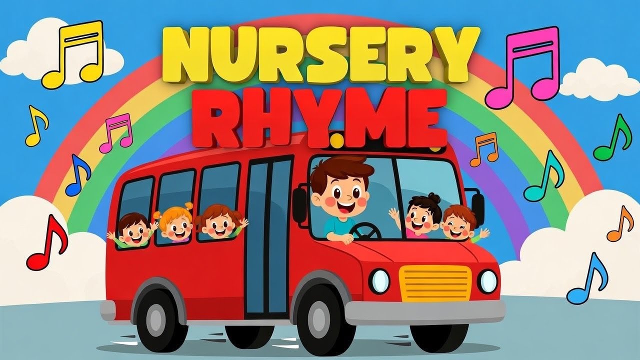 Wheels on the Bus Go Round and Round Kids Nursery Rhymes | Laila Fun Nursery Rhymes
