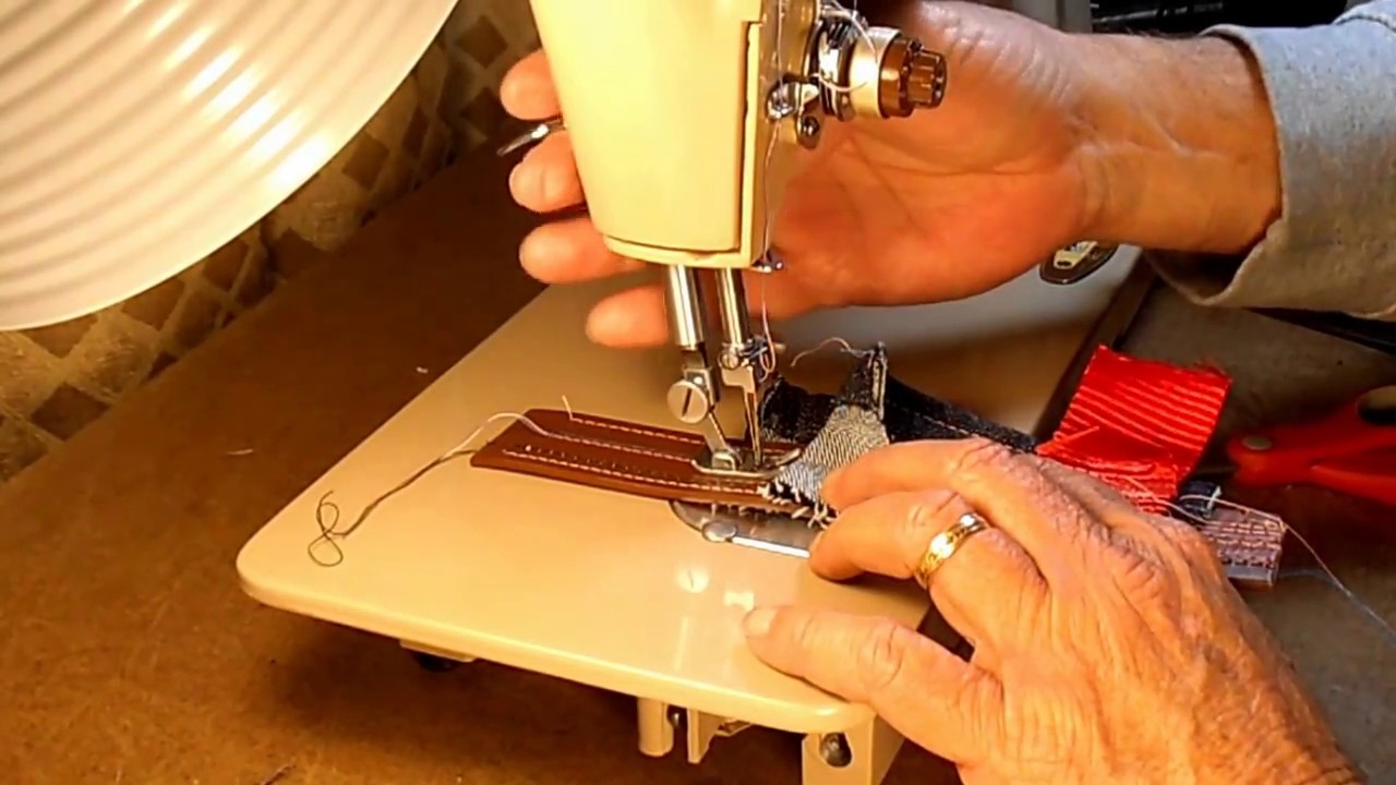 SINGER MODEL 503A TWIN-NEEDLE SEWING TEST PART 2 - Straight Stitch Sewing