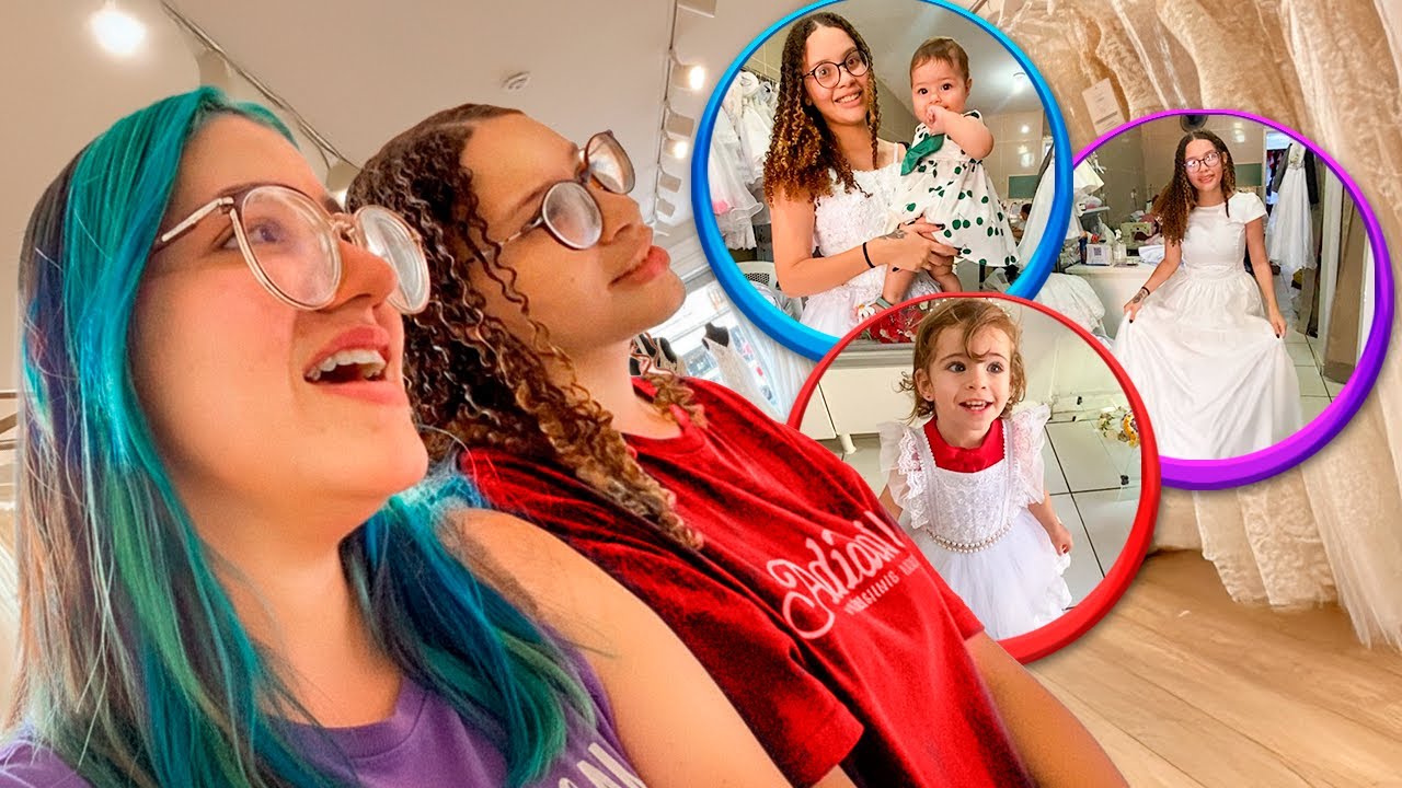ELA ESCOLHEU O VESTIDO DE NOIVA 😍