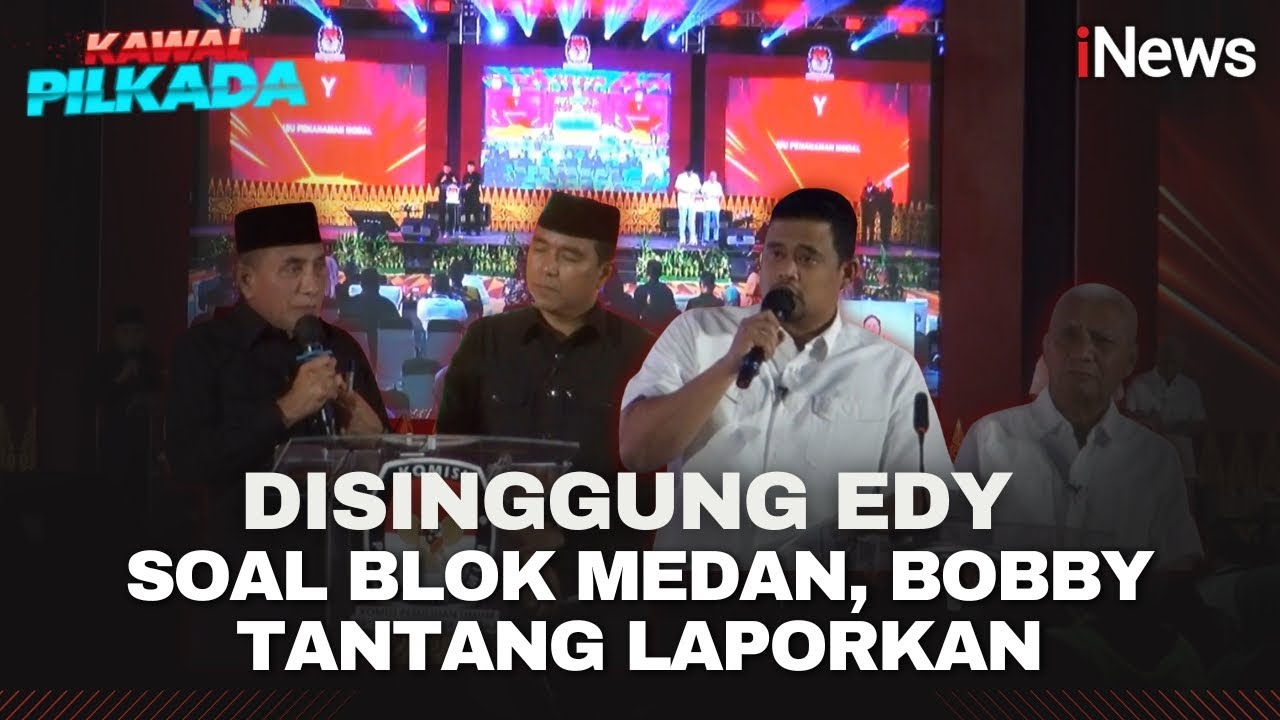 Debat Pilgub Sumut Memanas, Bobby Tantang Edy Laporkan soal Blok Medan