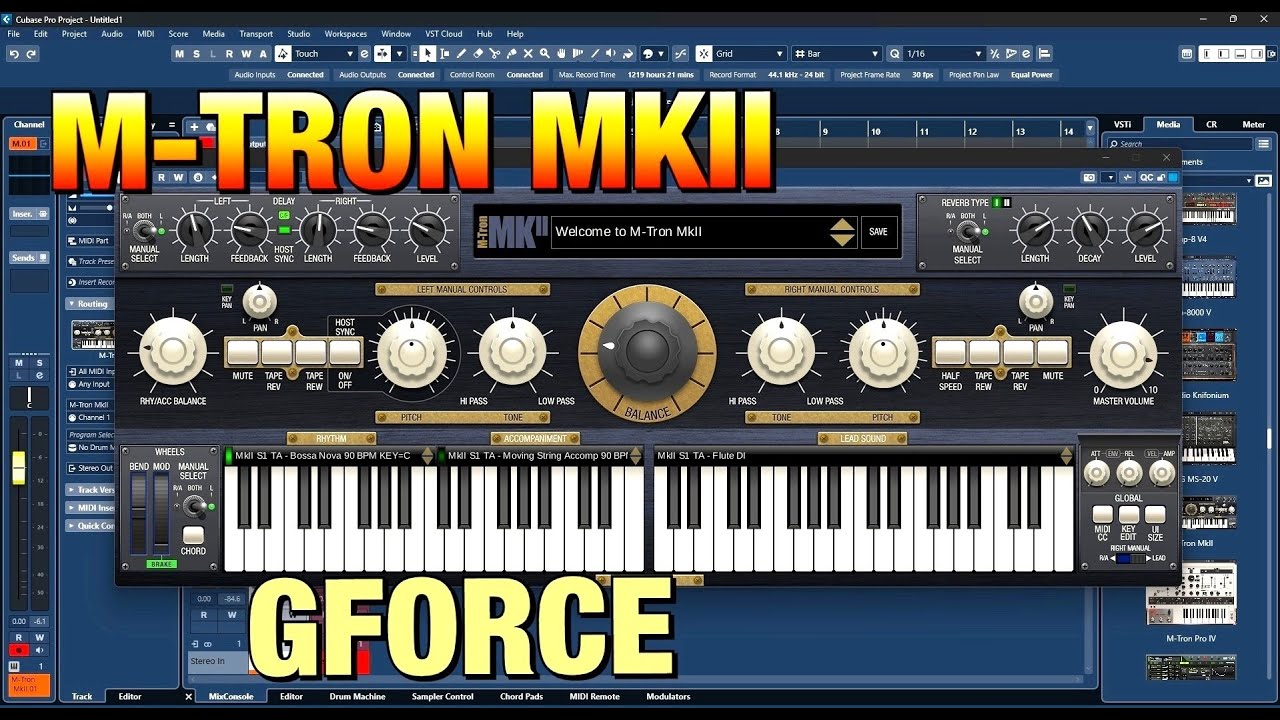 M-Tron MKII by GForce - This Can Make Some of the Coolest Ambient Music - Tutorial for PC & Mac