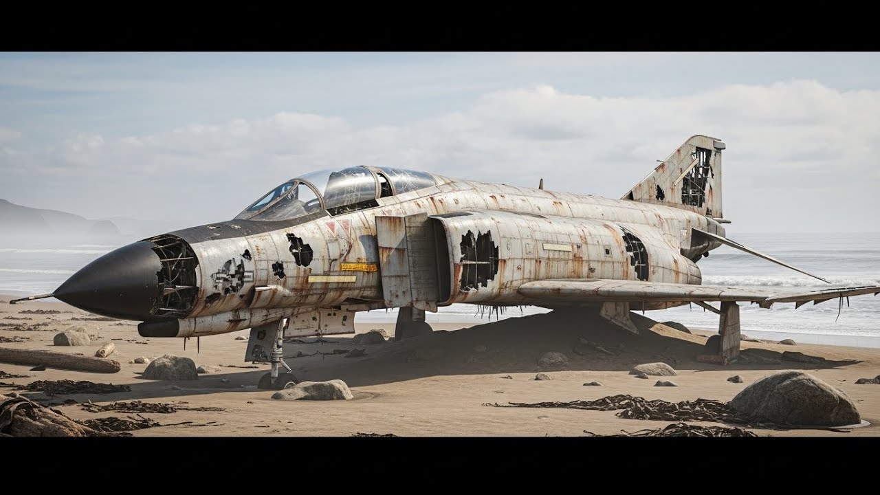 Unbelievable Abandoned on a Desolate Beach for Decades — F-4 Phantom II Restored From Rust