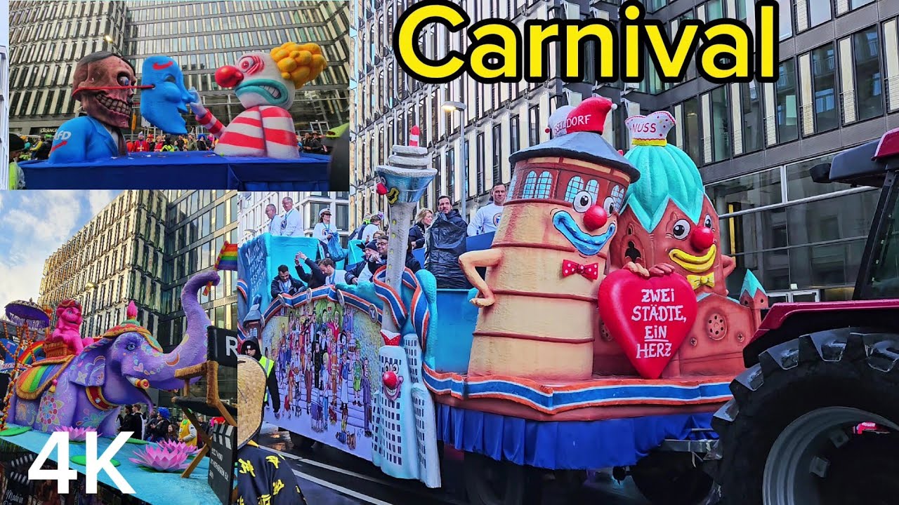 Carnival (Karneval) Parade 2024 Düsseldrof, Germany 🥳🤡 [4K] ( part 1/3)