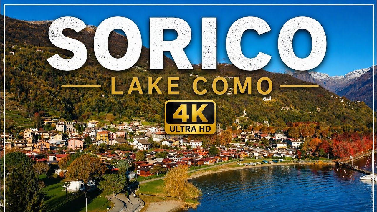 Sorico  - Lombardia  -  Lake Como Italy  walking tour 4k